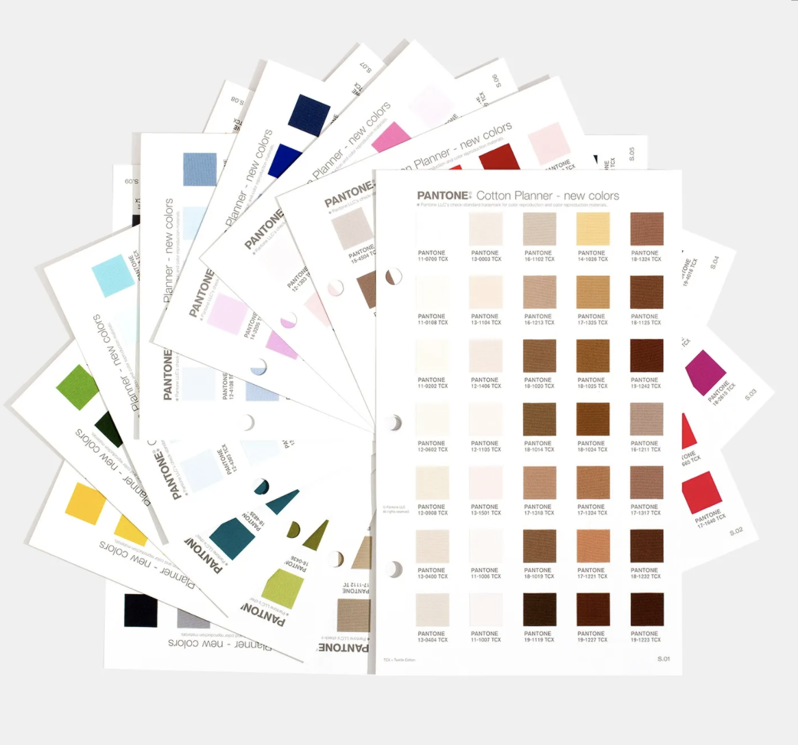 Suplemento 315 colores Pantone Cotton Planner